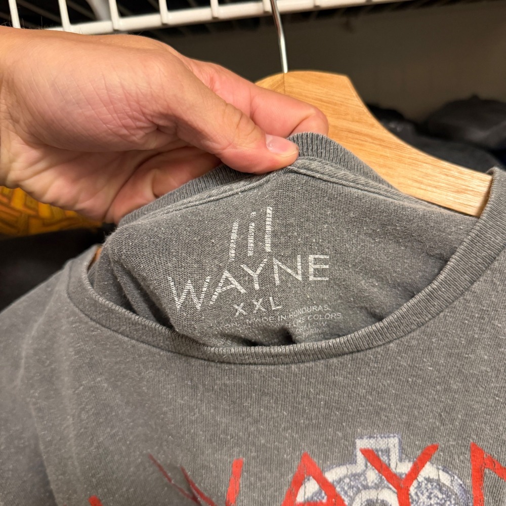Lil Wayne T-Shirt Mens XXL Gray Best Rapper Alive Graphic Rap Hip Hop Short S - Picture 2 of 8